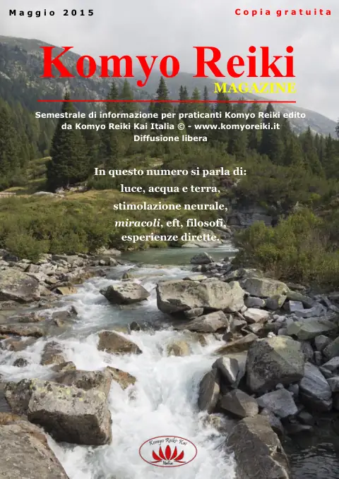 Copertina Magazine Komyo ReikiDo — Maggio 2015