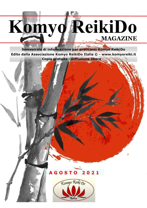 Copertina Magazine Komyo ReikiDo — Agosto 2021